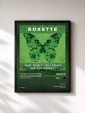 #noir Why Don't You Bring Me Flowers? by Roxette as a framed art print, black frame, printed and framed in France