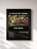 #noir Secret Stachella di Le Peuple de l'Herbe in stampa incorniciata, cornice nera, stampata e incorniciata in Francia