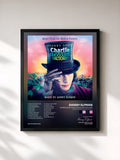 #noir Charlie And The Chocolate Factory (Original Motion Picture Soundtrack) di Danny Elfman in stampa incorniciata, cornice nera, stampata e incorniciata in Francia
