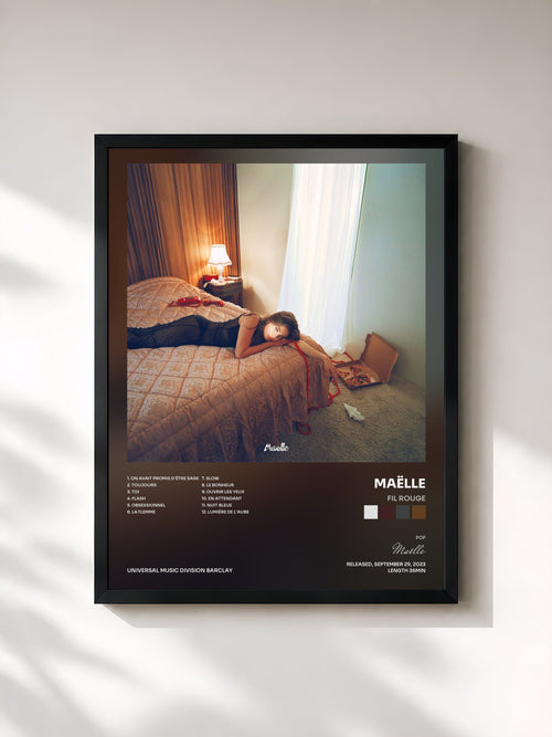 Maëlle · Fil Rouge — Affiche encadrée