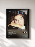 #noir Tableau de l'album Incognito de Céline Dion, cadre noir, imprimé et encadré en France