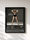 #noir Tableau de l'album Sweet Talker de Jessie J, cadre noir, imprimé et encadré en France