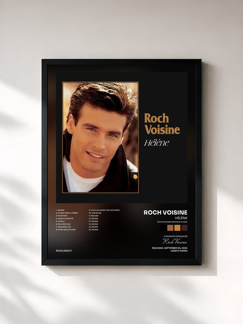 Roch Voisine · Hélène (Édition anniversaire 35 ans) — Affiche encadrée