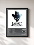 #noir Tableau de l'album QUARTIER LATIN VOL.1 de Lartiste, cadre noir, imprimé et encadré en France