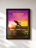 #noir Tableau de l'album Bohemian Rhapsody (The Original Soundtrack) de Queen, cadre noir, imprimé et encadré en France