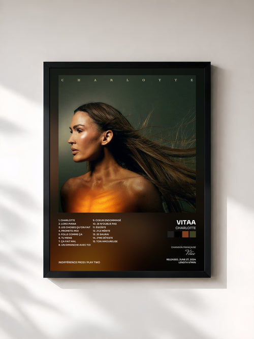 Vitaa · Charlotte — Gerahmter Kunstdruck