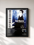 #noir Tableau de l'album barbara a l'ecluse de Barbara, cadre noir, imprimé et encadré en France