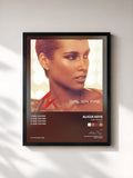 #noir Tableau de l'album Girl on Fire (Remixes) - EP de Alicia Keys, cadre noir, imprimé et encadré en France
