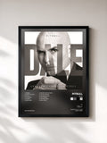 #noir Dale by Pitbull as a framed art print, black frame, printed and framed in France