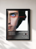 #noir Tableau de l'album Les chants magnétiques / Magnetic Fields de Jean-Michel Jarre, cadre noir, imprimé et encadré en France