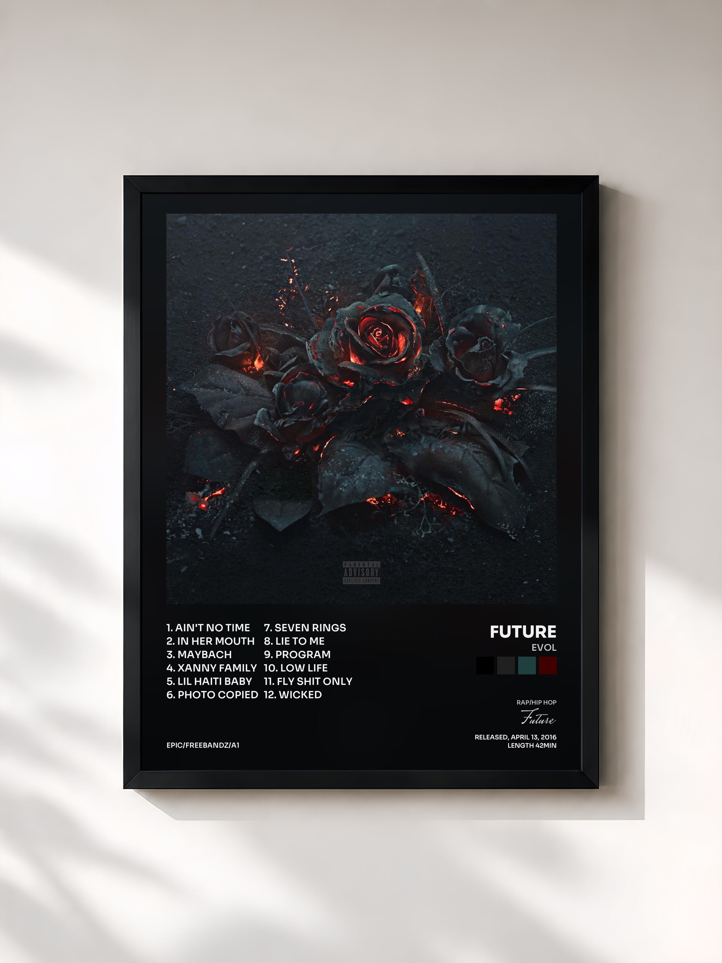 #noir EVOL by Future as a framed art print, black frame, printed and framed in France
