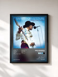 #noir Miami Pop Festival di Jimi Hendrix in stampa incorniciata, cornice nera, stampata e incorniciata in Francia
