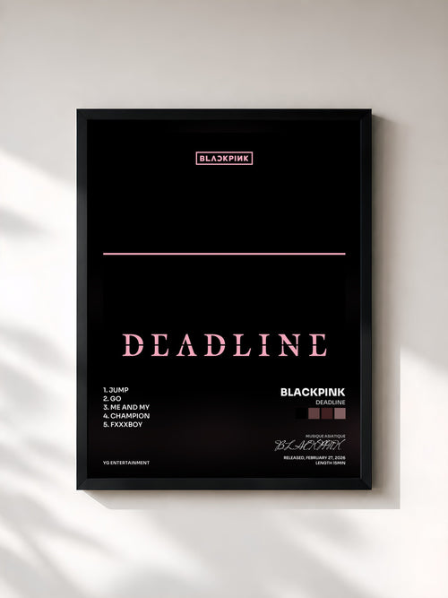 BLACKPINK · DEADLINE — Gerahmter Kunstdruck