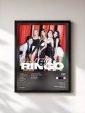 #noir Tableau de l'album RINGO de ITZY, cadre noir, imprimé et encadré en France