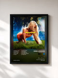 #noir Midnight Sun von Zara Larsson als gerahmter Kunstdruck, schwarzer Rahmen, gedruckt und gerahmt in Frankreich