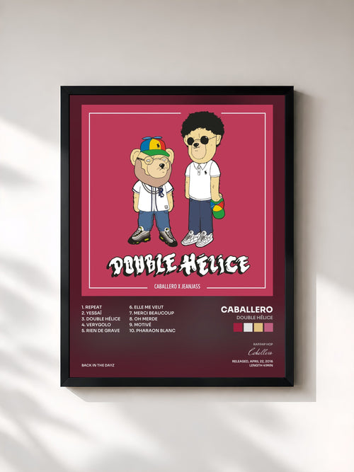 Caballero · Double hélice — Stampa incorniciata