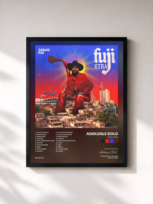 Adekunle Gold · Fuji Xtra — Affiche encadrée