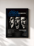 #noir Tableau de l'album Umas E Outras de Chico Buarque, cadre noir, imprimé et encadré en France
