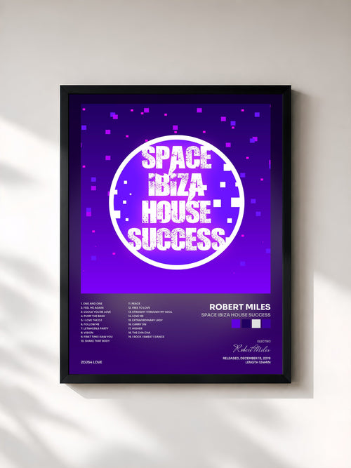 Robert Miles · Space Ibiza House Success — Affiche encadrée