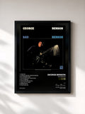 #noir Tableau de l'album Bad Benson de George Benson, cadre noir, imprimé et encadré en France