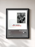 #noir Tableau de l'album Kisses On The Bottom de Paul McCartney, cadre noir, imprimé et encadré en France