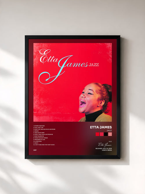 Etta James · Jazz — Affiche encadrée