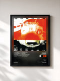 #noir Tableau de l'album Head Carrier de Pixies, cadre noir, imprimé et encadré en France