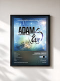 #noir Adam & Eve La Seconde Chance (nouvelle édition) by Pascal Obispo as a framed art print, black frame, printed and framed in France