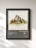 #noir Tableau de l'album Head To The Sky de Earth, Wind & Fire, cadre noir, imprimé et encadré en France