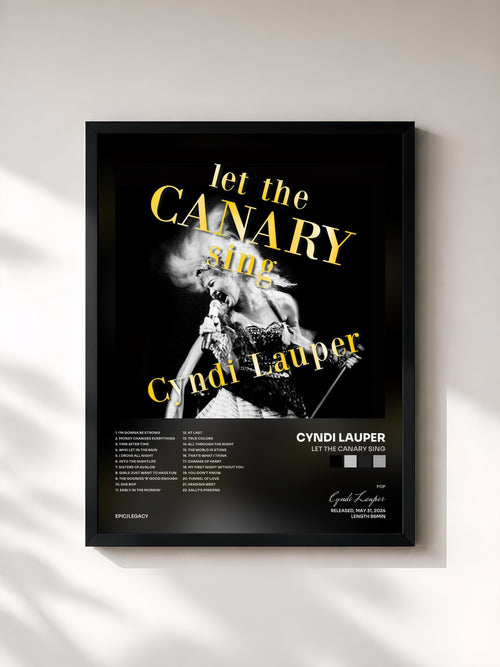 Cyndi Lauper · Let The Canary Sing — Stampa incorniciata