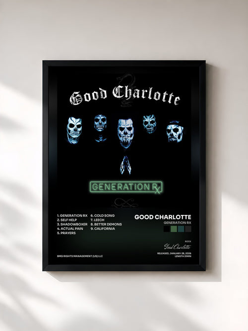 Good Charlotte · Generation Rx — Affiche encadrée