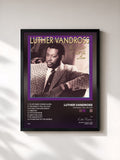 #noir The Night I Fell In Love de Luther Vandross en lámina enmarcada, marco negro, impresa y enmarcada en Francia