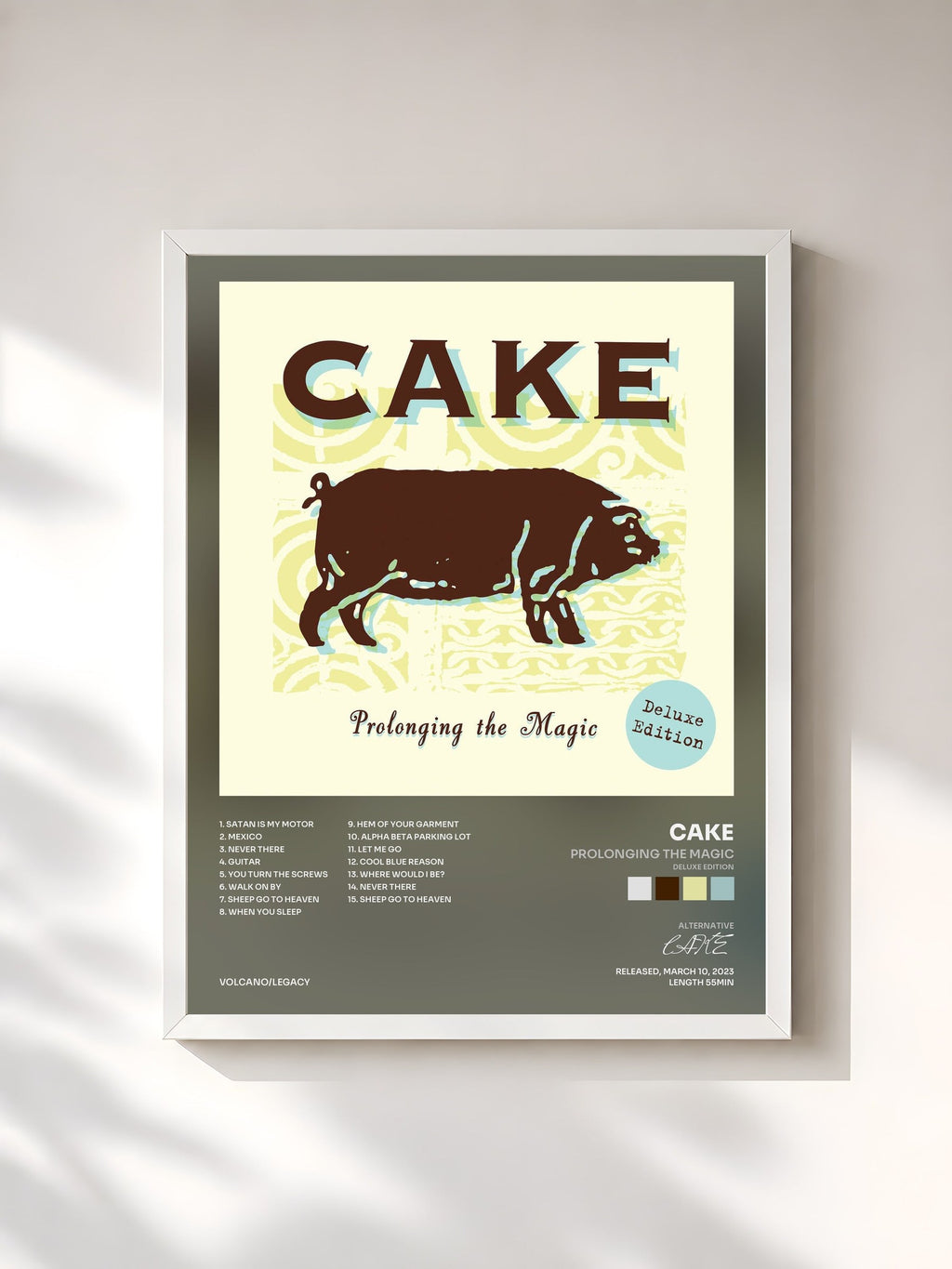 #blanc Prolonging The Magic (Deluxe Edition) di CAKE in stampa incorniciata, cornice bianca, stampata e incorniciata in Francia