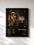 #noir Tableau de l'album Mac & Cheese 3 de French Montana, cadre noir, imprimé et encadré en France