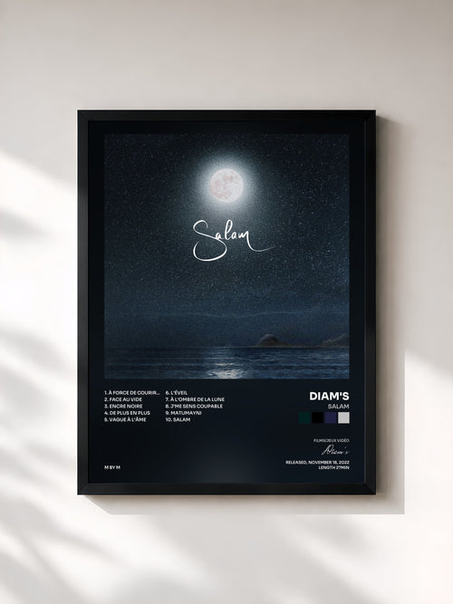 Diam's · Salam — Affiche encadrée