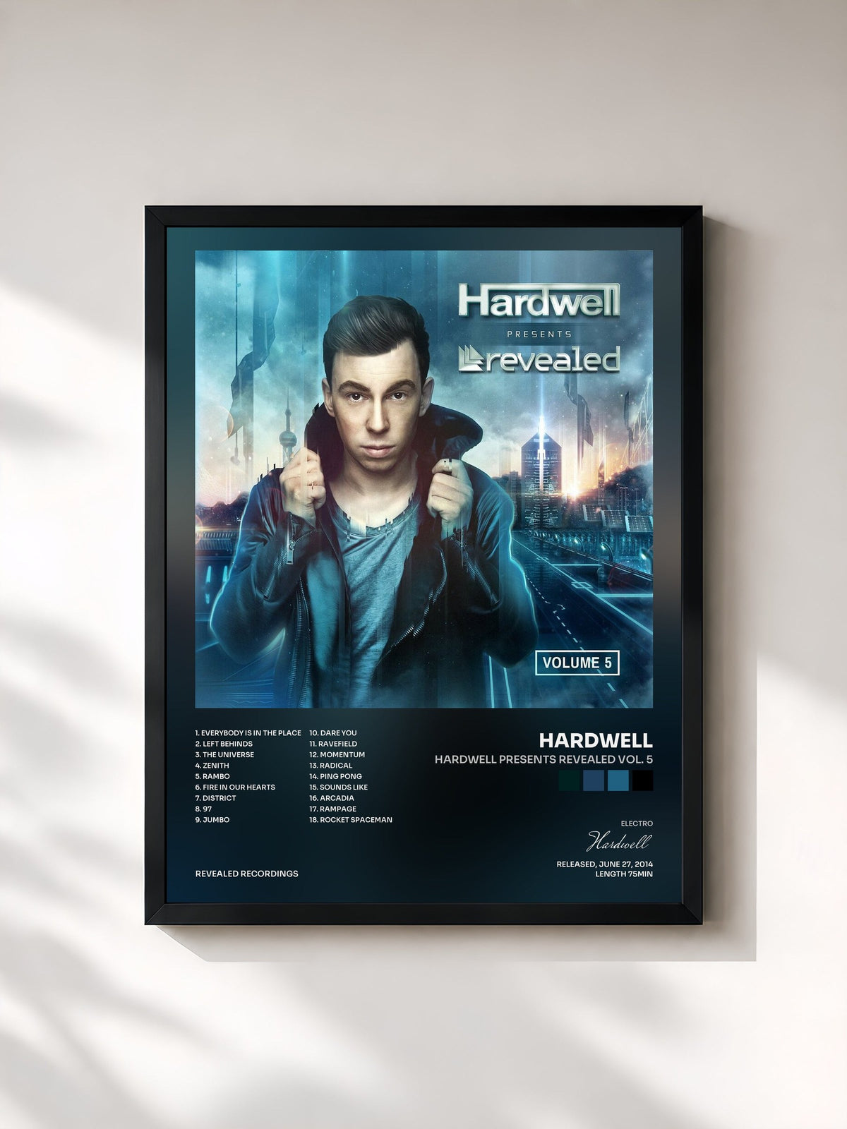 #noir Hardwell Presents Revealed Vol. 5 di Hardwell in stampa incorniciata, cornice nera, stampata e incorniciata in Francia