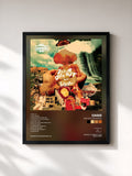 #noir Tableau de l'album Dig Out Your Soul de Oasis, cadre noir, imprimé et encadré en France