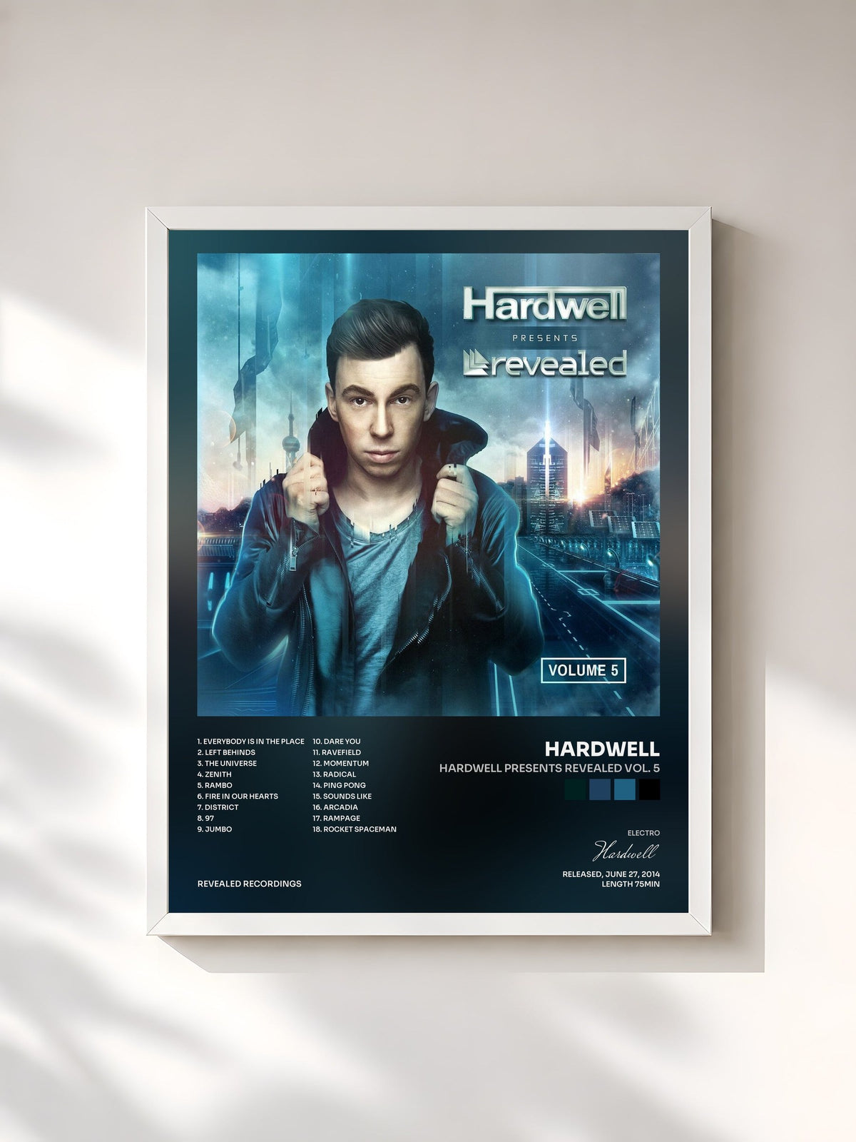 #blanc Hardwell Presents Revealed Vol. 5 di Hardwell in stampa incorniciata, cornice bianca, stampata e incorniciata in Francia