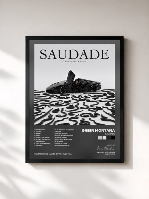 Green Montana · SAUDADE — Stampa incorniciata