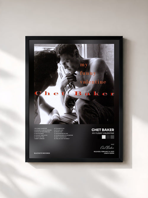 Chet Baker · My Funny Valentine — Affiche encadrée