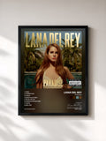 #noir Tableau de l'album Paradise de Lana Del Rey, cadre noir, imprimé et encadré en France