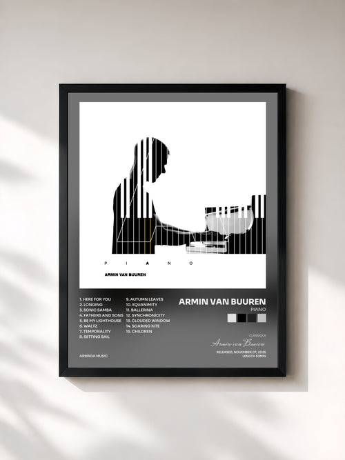 Armin van Buuren · Piano — Affiche encadrée