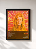 #noir Gigi l'amoroso di Dalida in stampa incorniciata, cornice nera, stampata e incorniciata in Francia