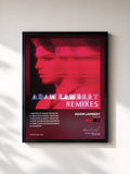 #noir Remixes by Adam Lambert as a framed art print, black frame, printed and framed in France