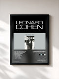 #noir Tableau de l'album I'm Your Man de Leonard Cohen, cadre noir, imprimé et encadré en France