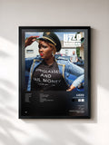 #noir Tableau de l'album Lizzobangers de Lizzo, cadre noir, imprimé et encadré en France