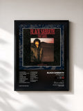 #noir Seventh Star (Deluxe Edition) de Black Sabbath en lámina enmarcada, marco negro, impresa y enmarcada en Francia