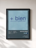 #noir + bien by Gustavo Cerati as a framed art print, black frame, printed and framed in France