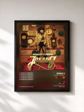 #noir Tableau de l'album Nobody's Perfect de Jessie J, cadre noir, imprimé et encadré en France
