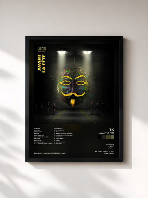 TK · Avant la fête — Affiche encadrée